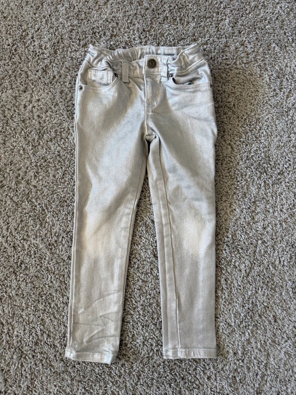 Girls' Shimmery Skinny Pants